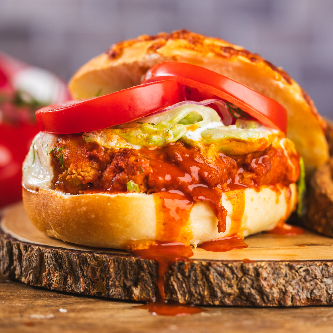 Chicken buffalo burger.